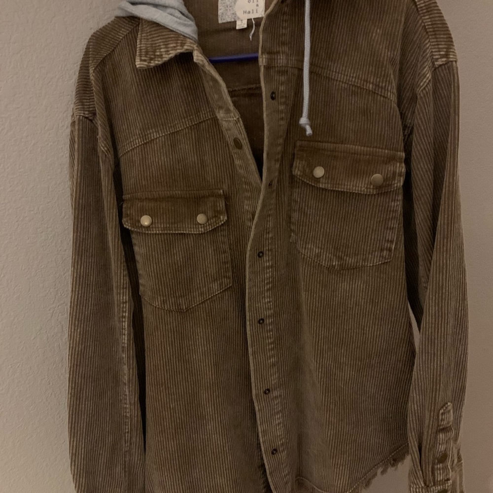 Womens Corduroy Shacket, sz small